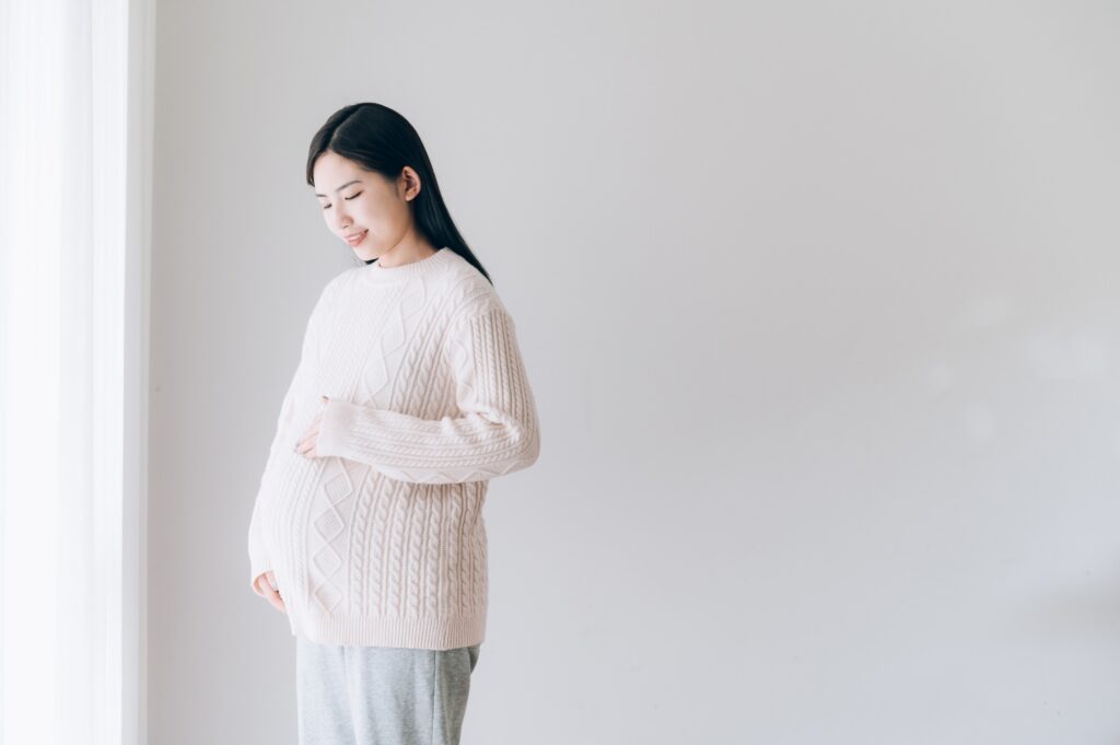 Asian pregnant women portrait